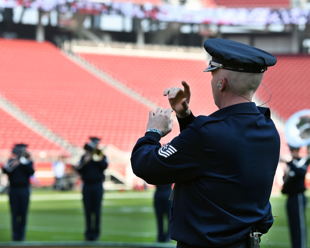 Band of the Golden West performs at 49ers Monday Night Football