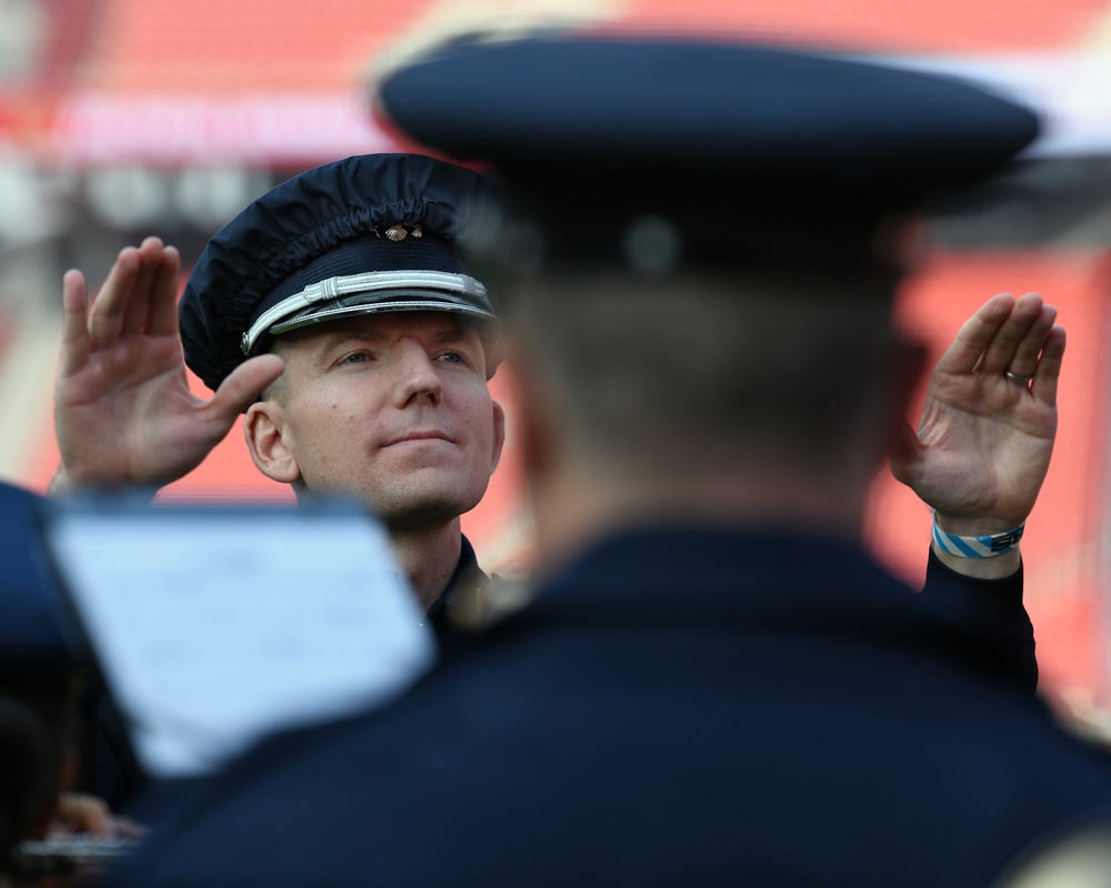 Band of the Golden West performs at 49ers Monday Night Football