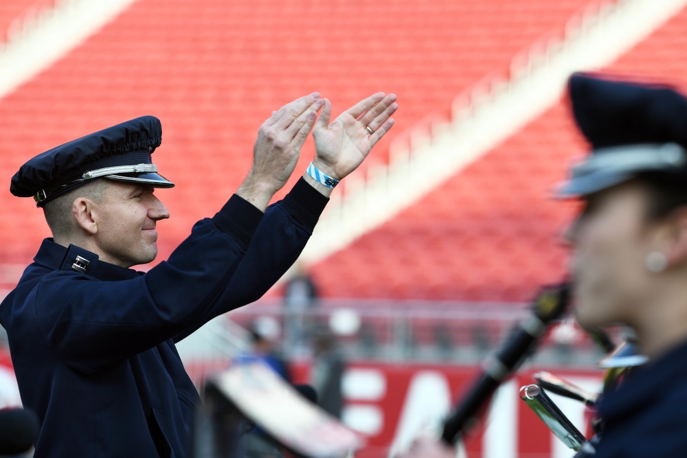 Band of the Golden West performs at 49ers Monday Night Football