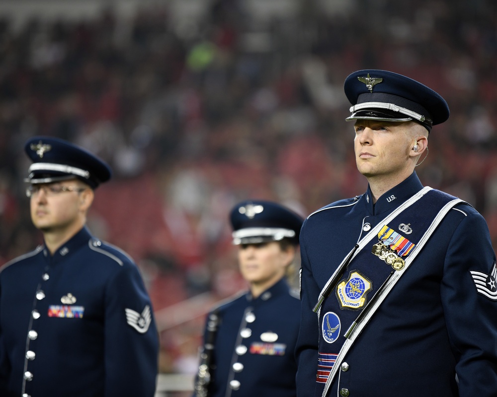Band of the Golden West performs at 49ers Monday Night Football