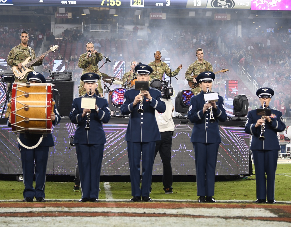 Band of the Golden West performs at 49ers Monday Night Football