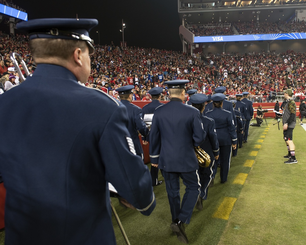 Band of the Golden West performs at 49ers Monday Night Football