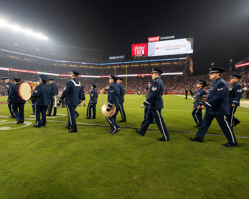 Band of the Golden West performs at 49ers Monday Night Football