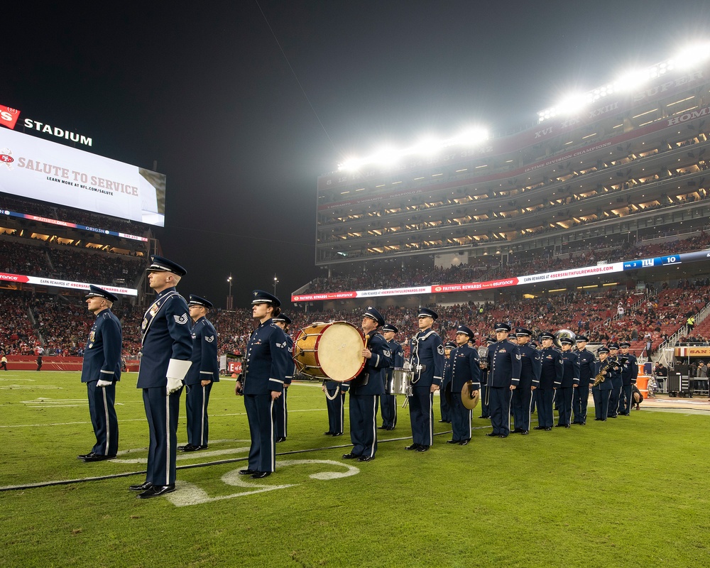 Band of the Golden West performs at 49ers Monday Night Football