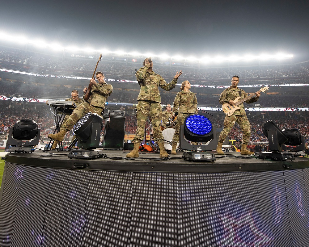 Band of the Golden West performs at 49ers Monday Night Football