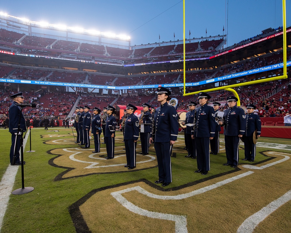 Band of the Golden West performs at 49ers Monday Night Football