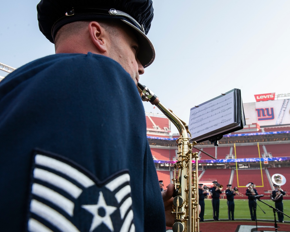 Band of the Golden West performs at 49ers Monday Night Football