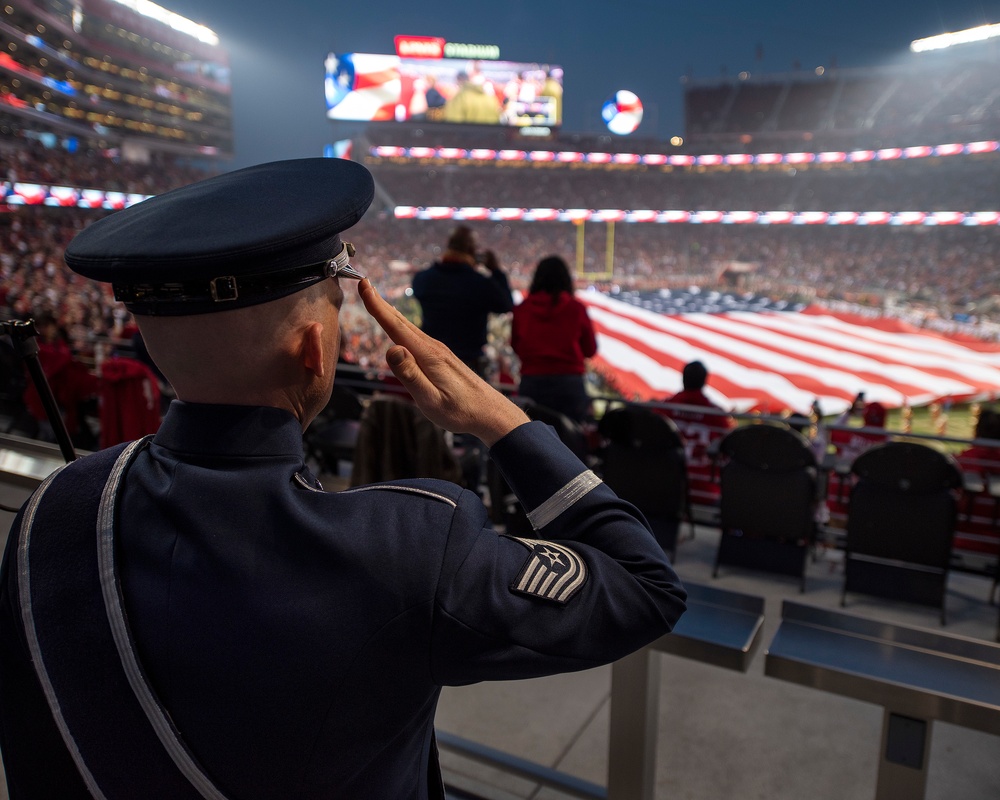 Band of the Golden West performs at 49ers Monday Night Football