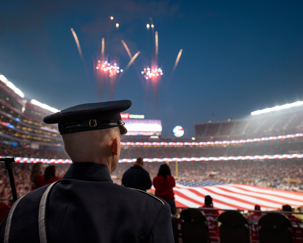 Band of the Golden West performs at 49ers Monday Night Football
