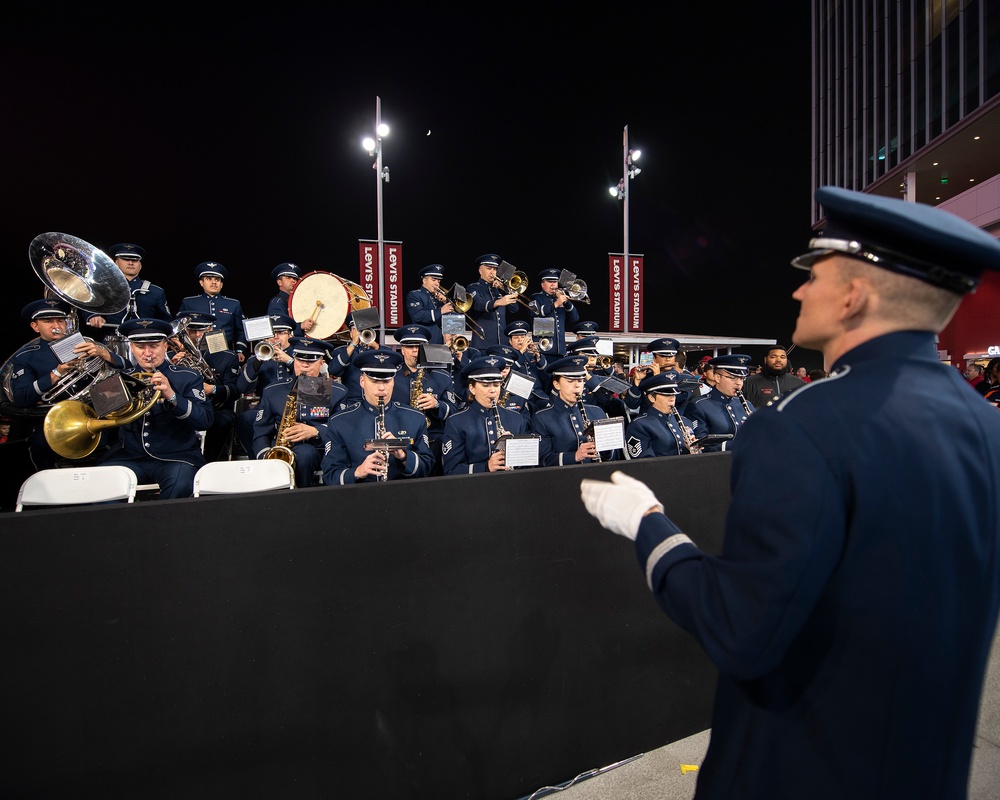 Band of the Golden West performs at 49ers Monday Night Football