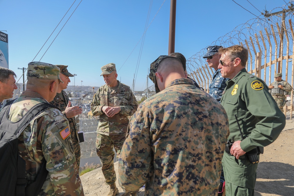 Joint CBP and DOD Briefing on CBP Operation Secure Line and Media Tour - San Ysidro, California