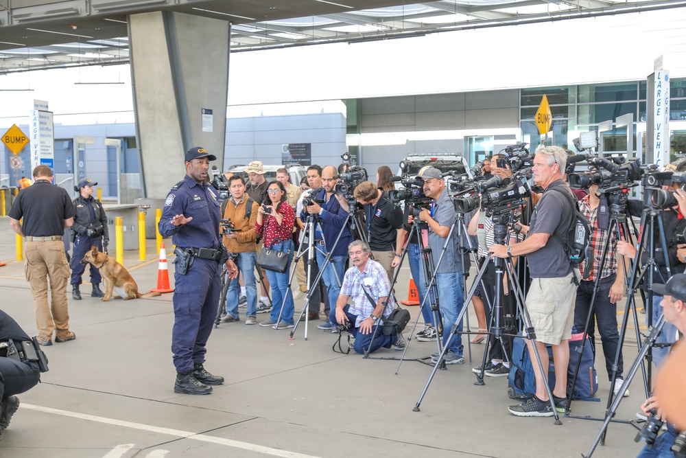 Joint CBP and DOD Briefing on CBP Operation Secure Line and Media Tour - San Ysidro, California