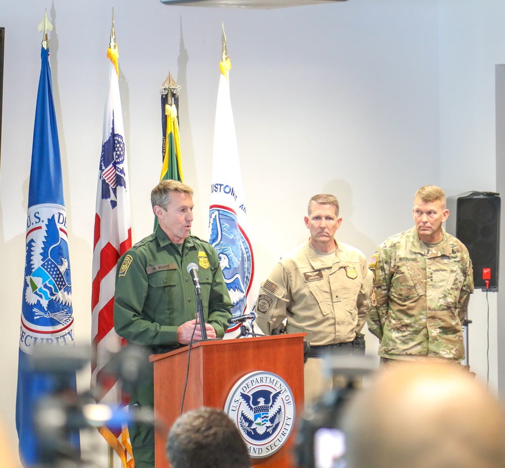 Joint CBP and DOD Briefing on CBP Operation Secure Line and Media Tour - San Ysidro, California