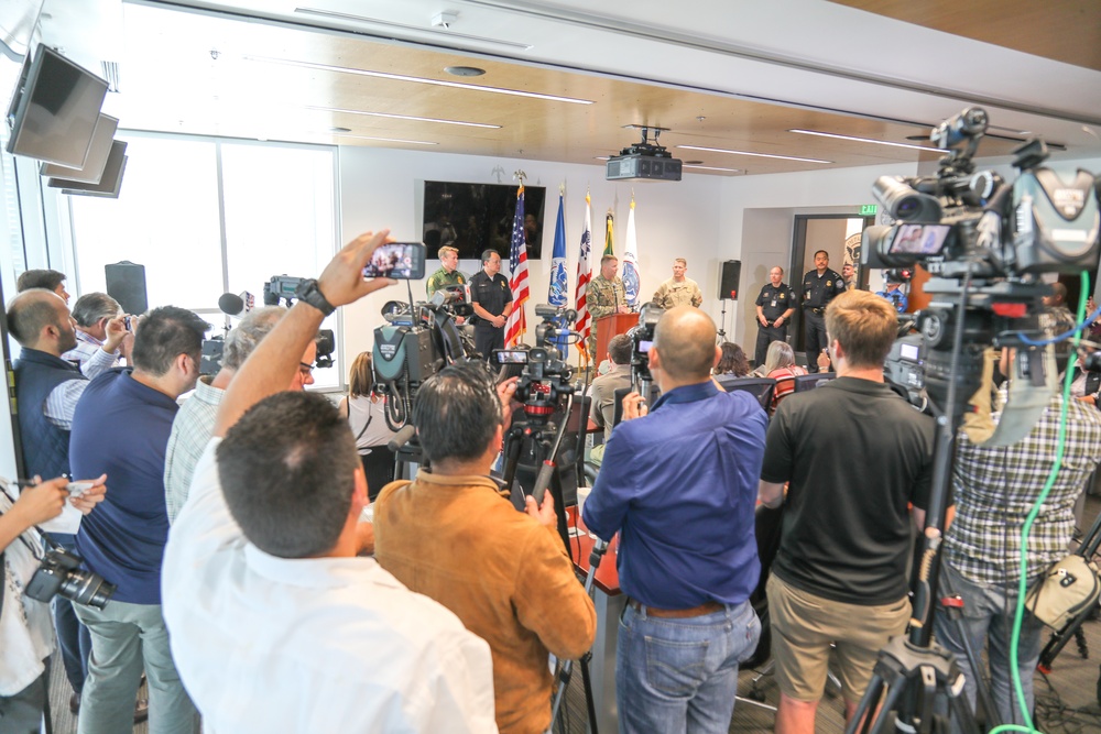 Joint CBP and DOD Briefing on CBP Operation Secure Line and Media Tour - San Ysidro, California