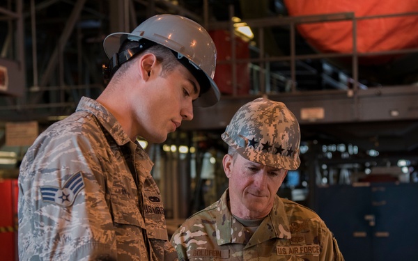 CSAF tours Dover AFB