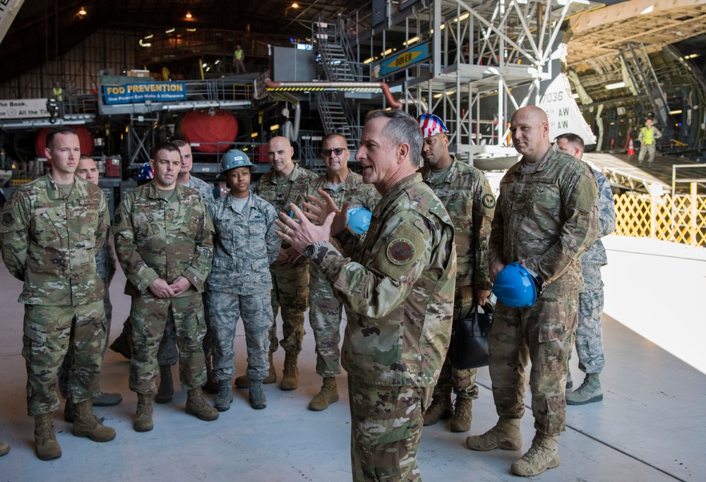 CSAF tours Dover AFB