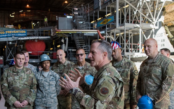 CSAF tours Dover AFB