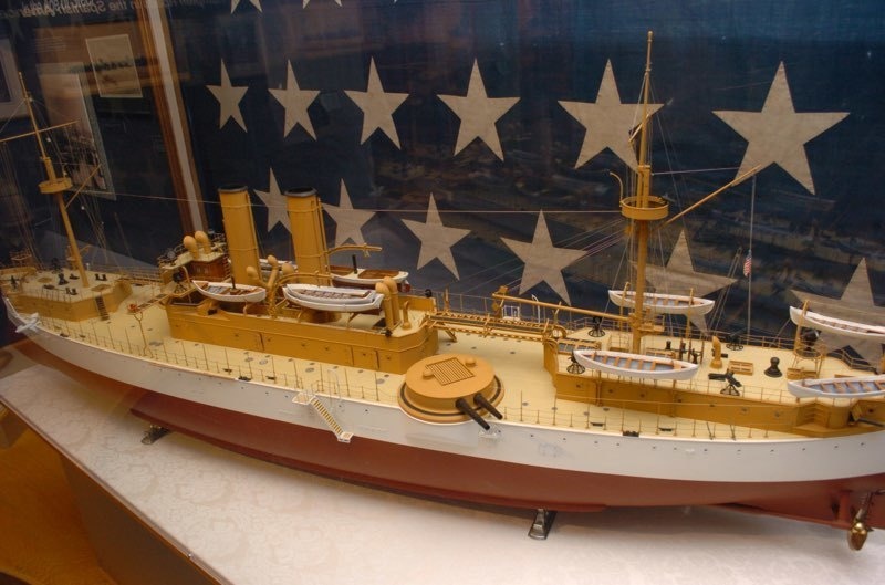 USS Maine (ACR 1) builders model