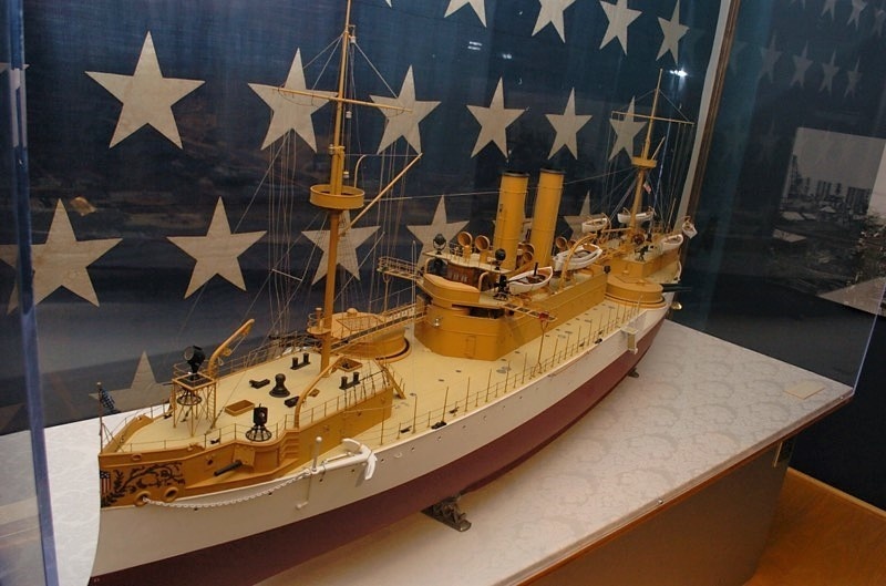 USS Maine (ACR 1) builders model