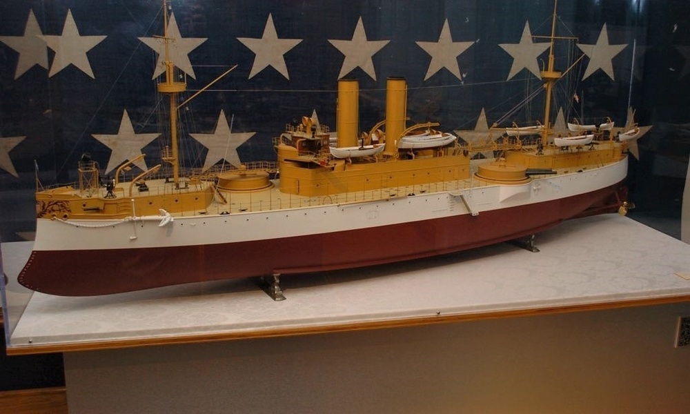 USS Maine (ACR 1) builders model