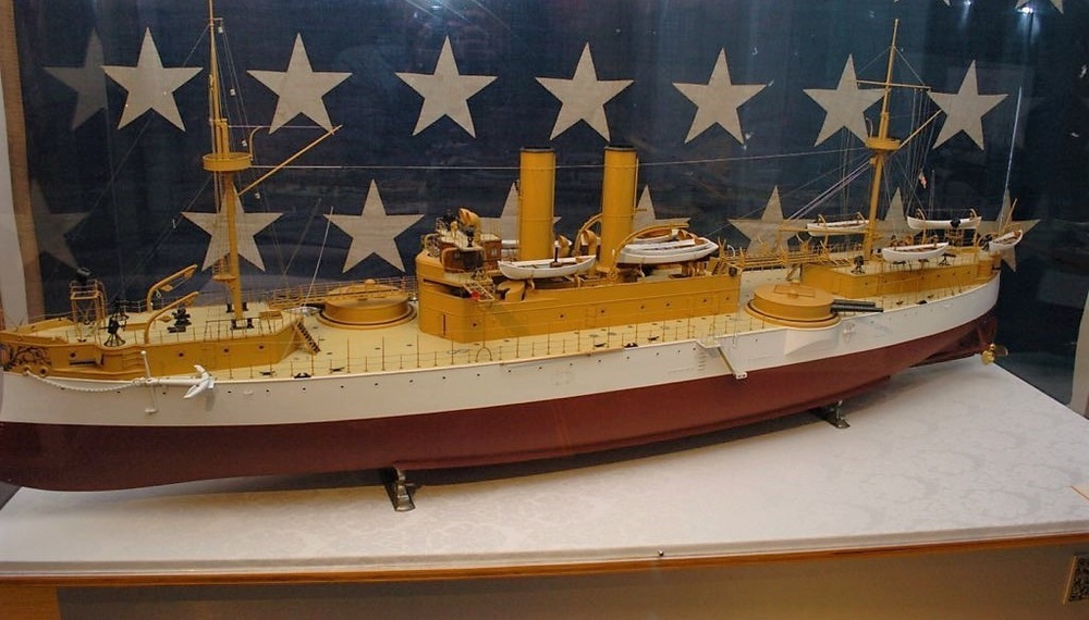 USS Maine (ACR 1) builders model