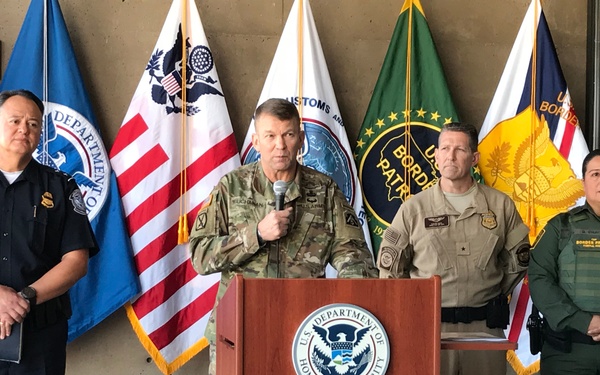 Joint CBP and DOD Briefing on Operation Secure Line - Calexico, California