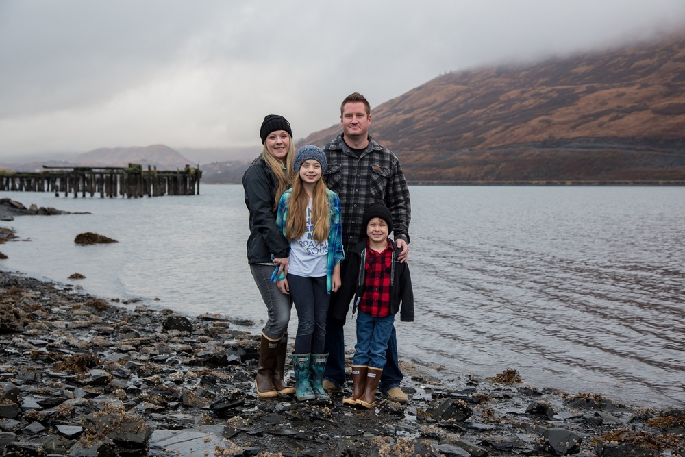 YN1 Casey Lawrence and her family are stationed in Kodiak, Alaska