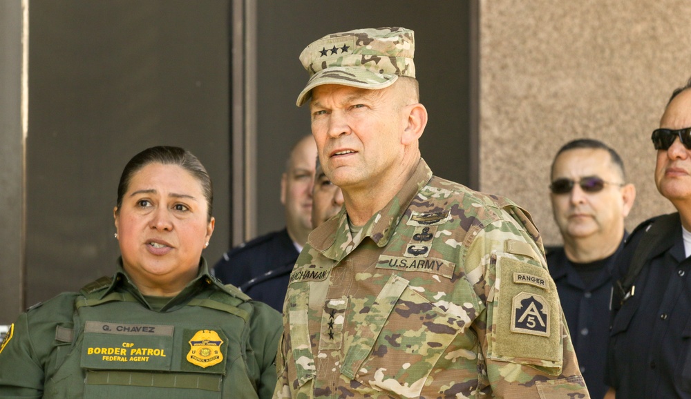 Lt. Gen. Buchanan Conducts Site-Survey of Calexico, CA Point of Entry