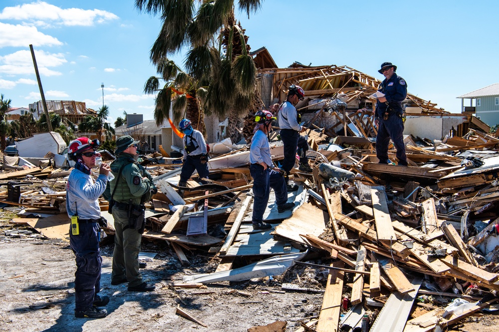 South Florida Task Force Search Through Destroyed Homes for Survivors