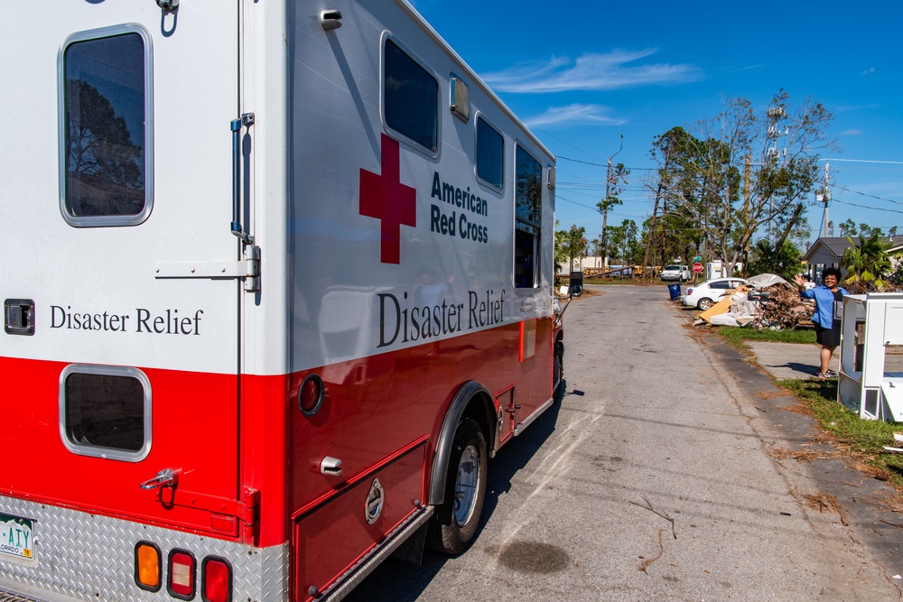 Volunteer Agencies Provide Disaster Relief Services To Survivors Of Cat 4 Storm