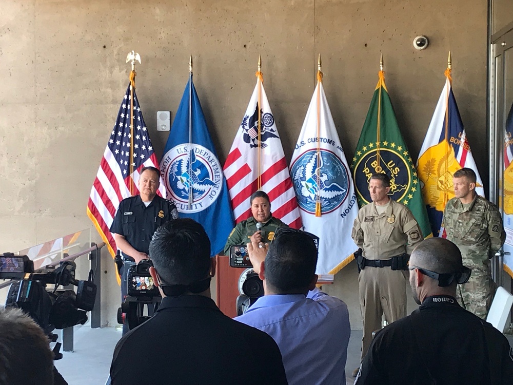 Joint CBP and DOD Briefing on Operation Secure Line - Calexico, California