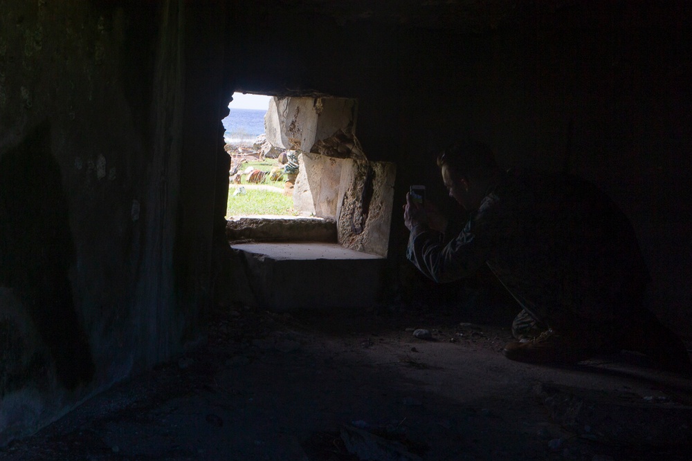 Amidst relief efforts, 31st MEU, CLB-31 Marines explore Tinian, site of WWII battle