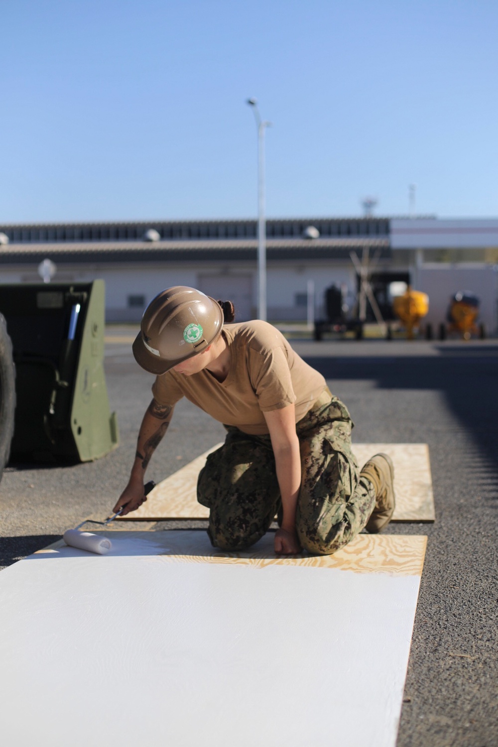 NMCB-3, Det. Iwakuni constructs waste enclosure structures