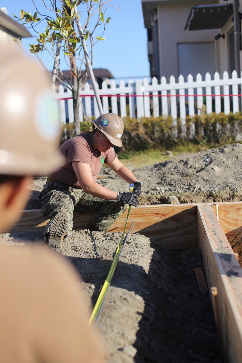 NMCB-3, Det. Iwakuni constructs waste enclosure structures