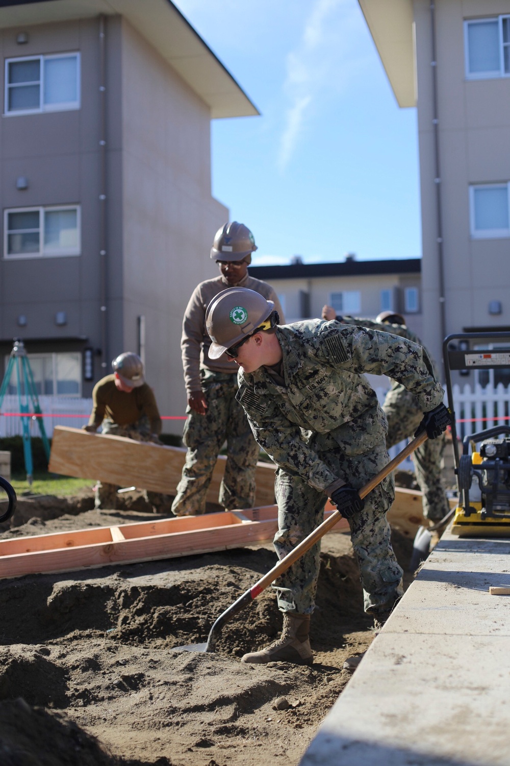 NMCB-3, Det. Iwakuni constructs waste enclosure structures