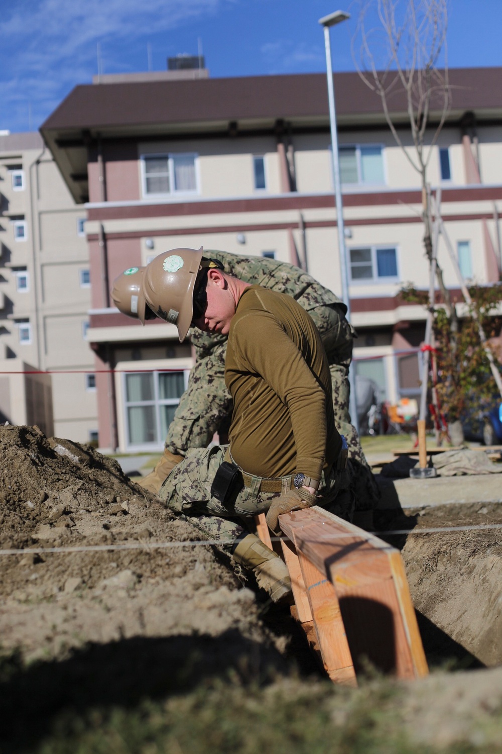 NMCB-3, Det. Iwakuni constructs waste enclosure structures