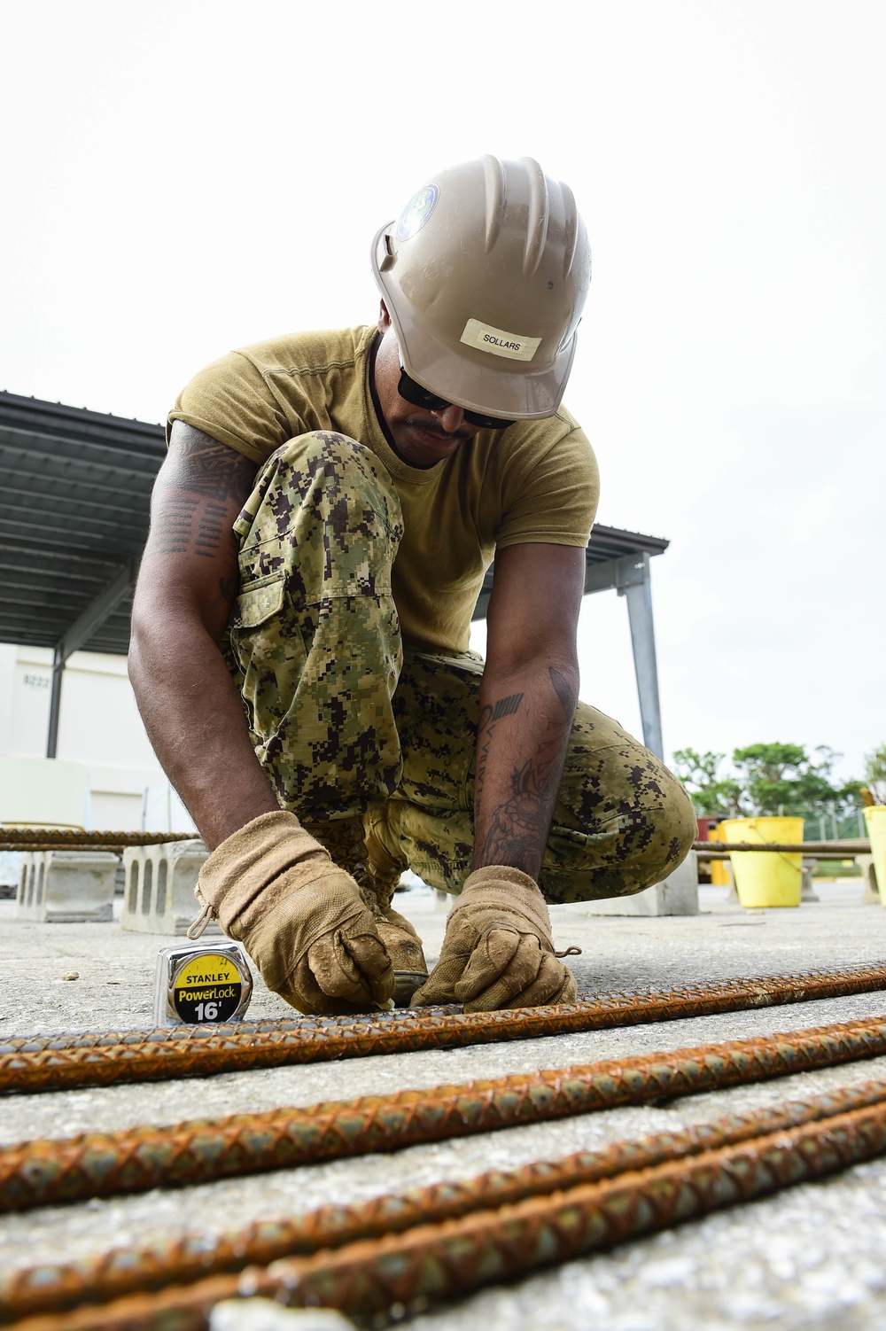 NMCB-3 Seabees construct k-span structures