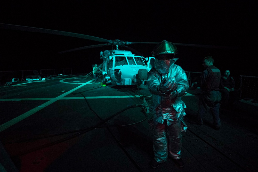 Spruance conducts routine operations in the U.S. 3rd Fleet area of operations.