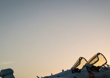 Marine EA-18Gs Arrive at Al Udeid Air Base