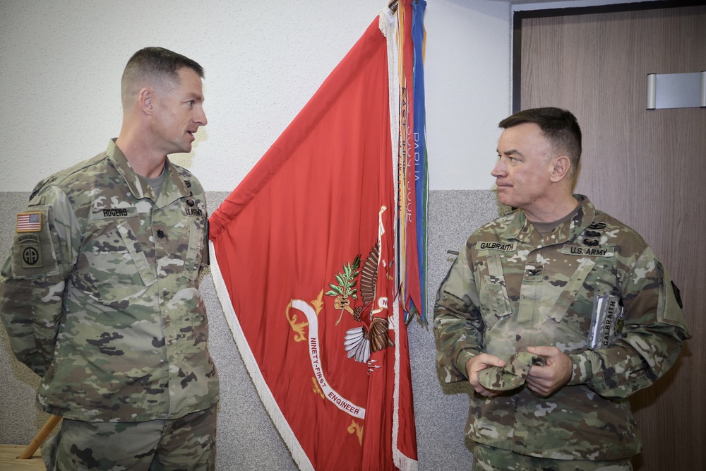 21st Theater Sustainment Command Deputy Commander visits the 91st BEB