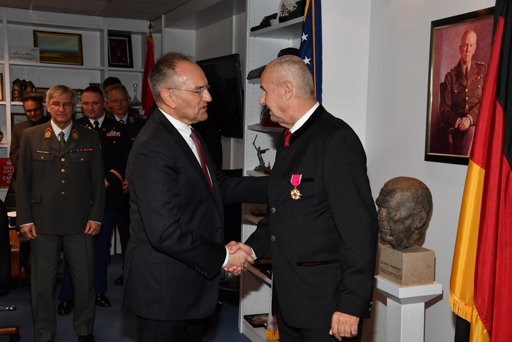 U.S. Secretary of Defense Awards the Legion of Merit to Marshall Center’s Austrian Chair