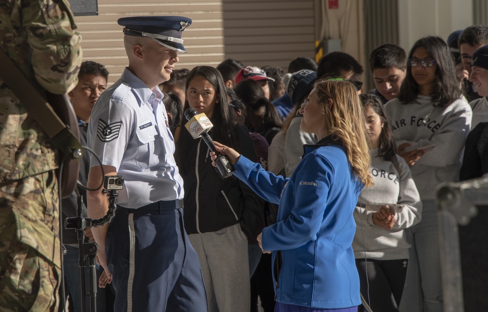 Media Event/JROTC Travis AFB Tour