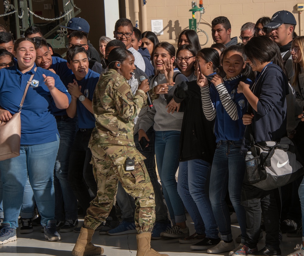 Media Event/JROTC Travis AFB Tour