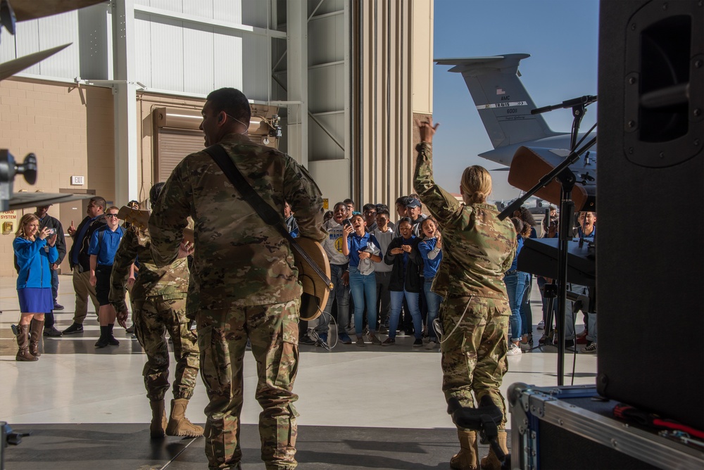 Media Event/JROTC Travis AFB Tour