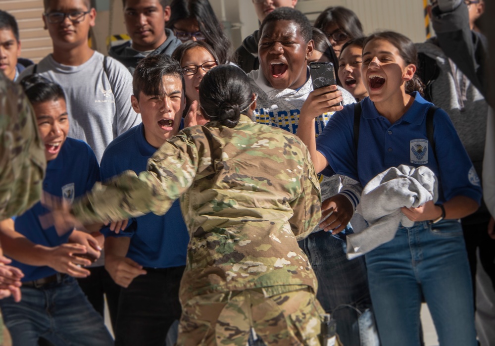 Media Event/JROTC Travis AFB Tour