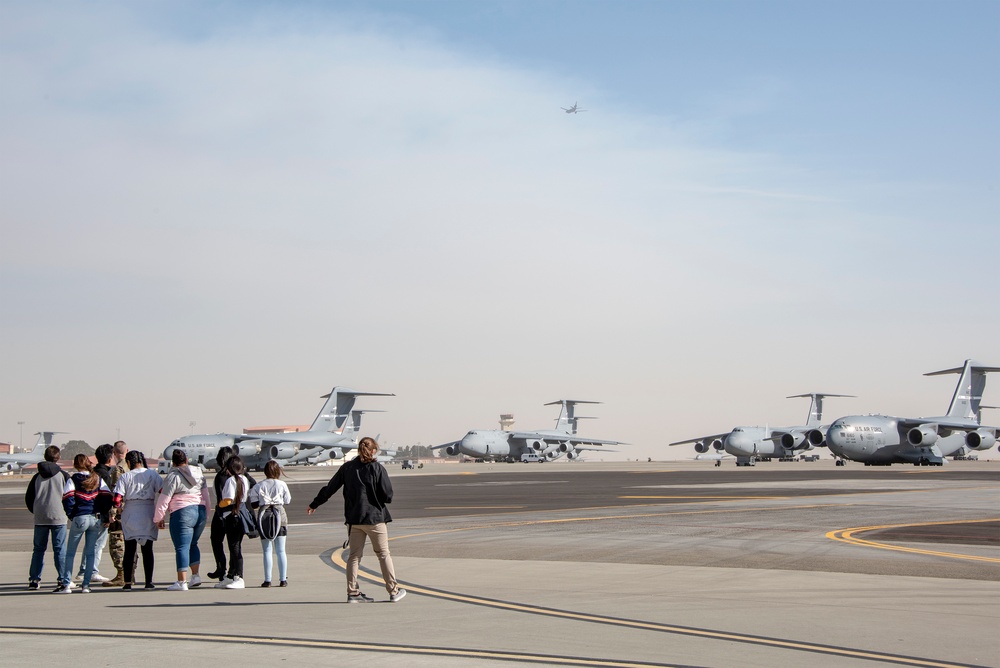 Media Event/JROTC Travis AFB Tour