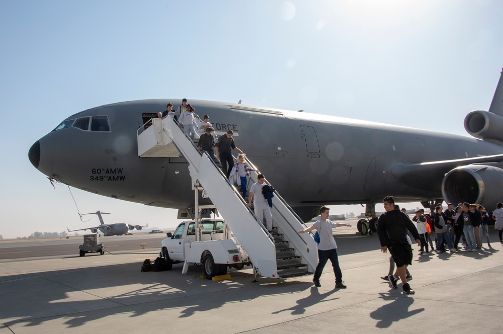 Media Event/JROTC Travis AFB Tour