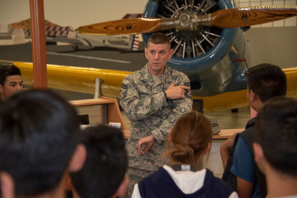 Media Event/JROTC Travis AFB Tour