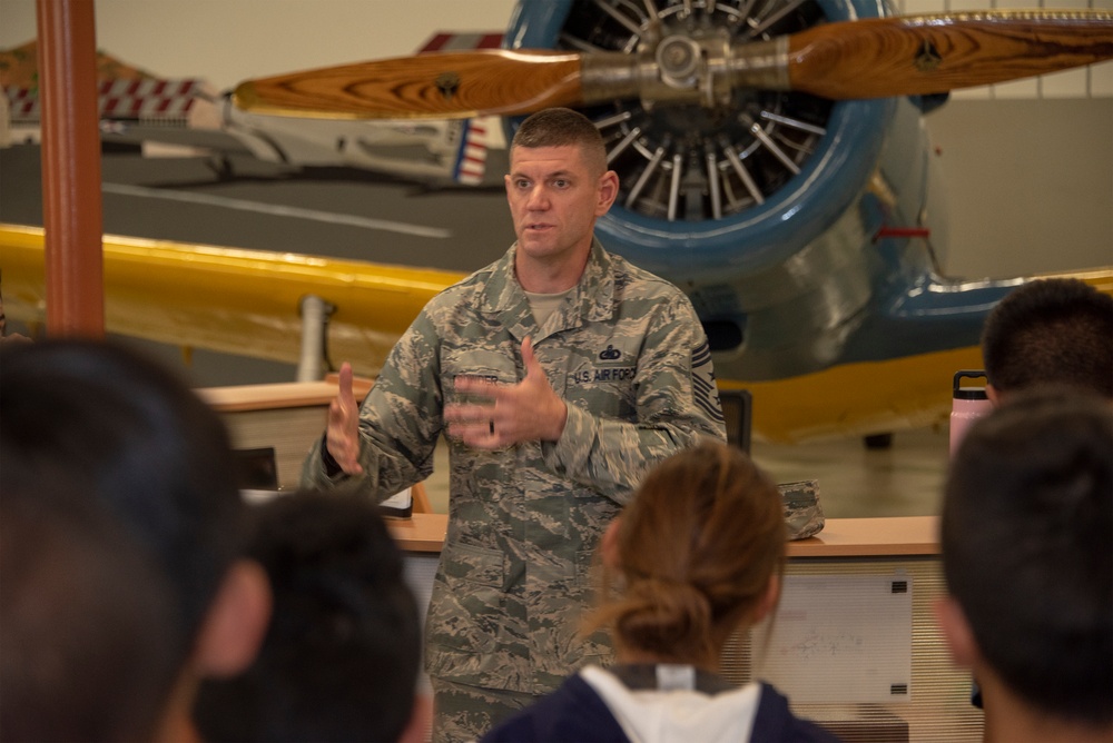 Media Event/JROTC Travis AFB Tour