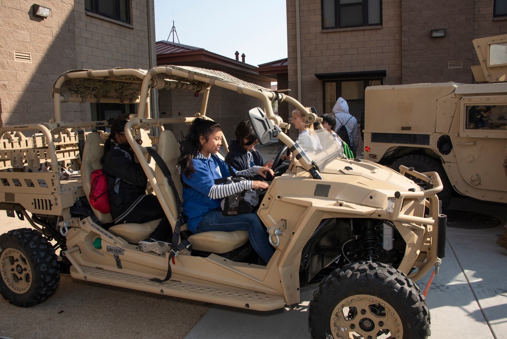 Media Event/JROTC Travis AFB Tour